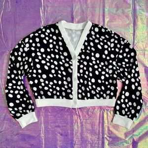 Cruella de Vil Inspired Black and White Cardigan 🤍🖤